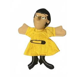 Vintage AGS Zoey Hand Puppet with Yellow Dress